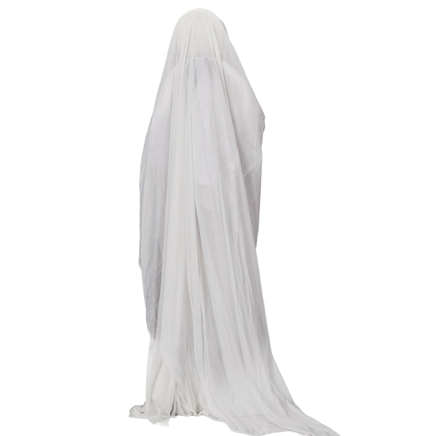 US Local 4.3ft Halloween Decorations Outdoor Life Size Animatronics Ghost with Trident, Sound-Actived Party Decor with Green Lights and Creepy Sound, Scary Haunted House Props for Garden Yard Lawn