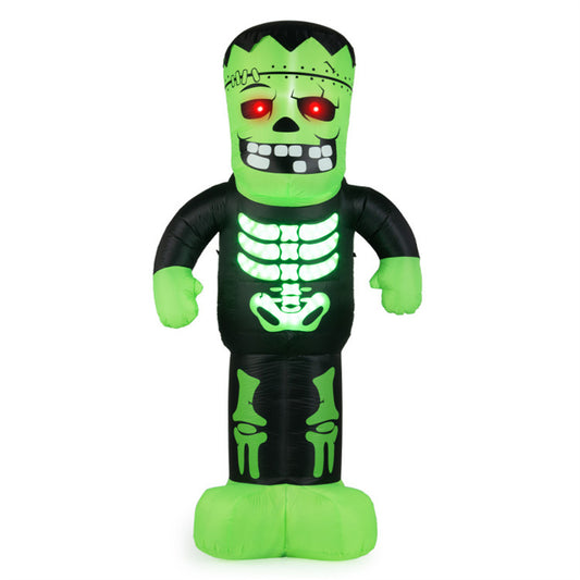 US Local LED-Lit Inflatable Frankenstein (8.4ft) - 90s Fast Inflation Waterproof Outdoor Halloween Decor with Stakes/Ropes