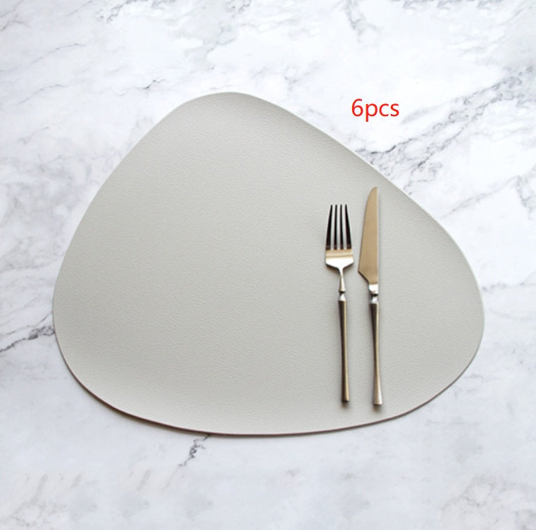 PU leather solid color placemat