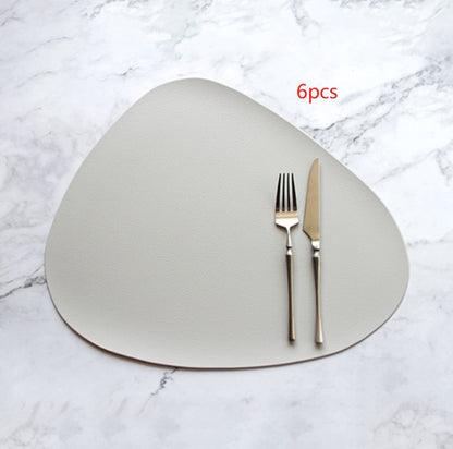 PU leather solid color placemat