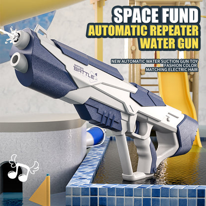 US Local Space Water Gun Electric Automatic Water Absorption Water Fights Toy Outdoor Beach Swimming Pool Bath Toys For Children Kid Gift