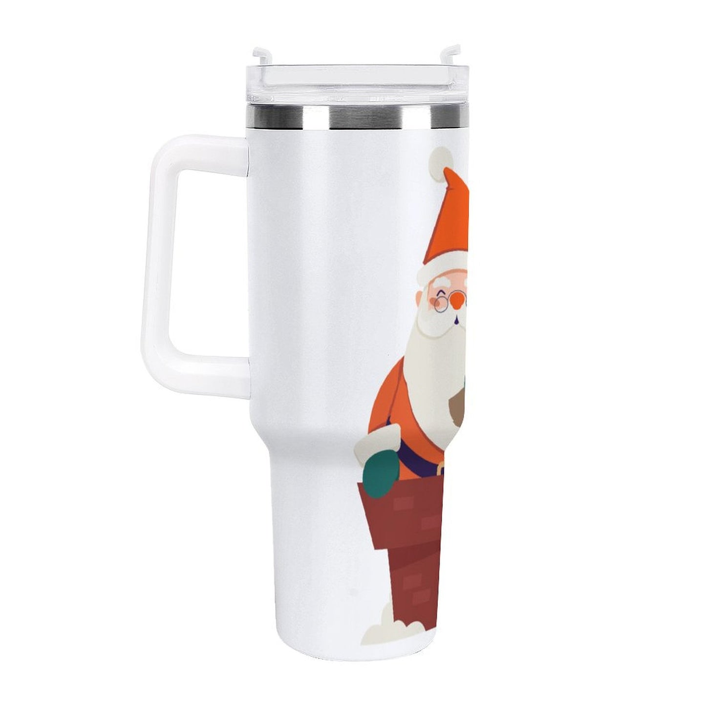 PHDT00448 POD US Local Tumbler 40 oz Large Capacity Car Cup Santa Claus Christmas