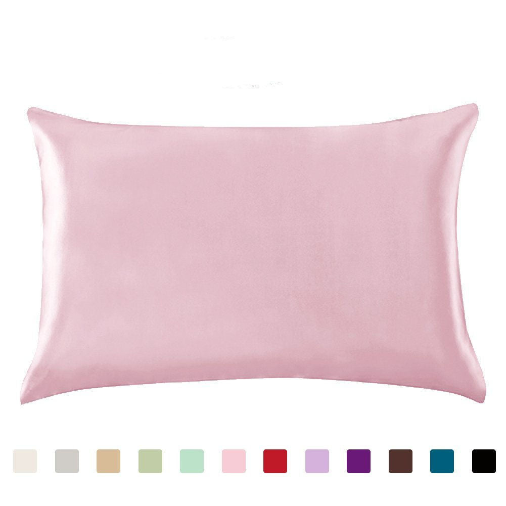 USA Local Pillowcase Satin Solid Color Simulation Silk Single Pillowcase Ice Silk Pillowcase