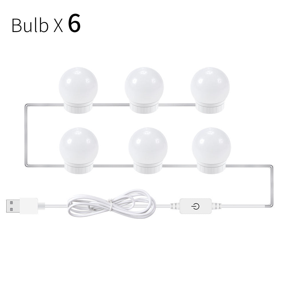 US Local USB Touch Switch LED Mirror Light Bulb