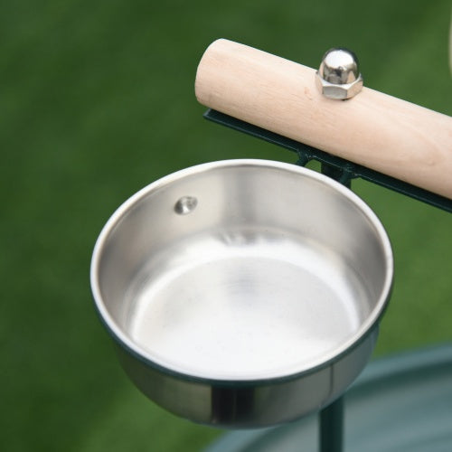 US Local Rolling T-Bracket Bird Training Activity Playground With Perch