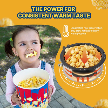 US Local Popcorn Popper Machine Tabletop Popcorn Maker 480W 4 Oz Black