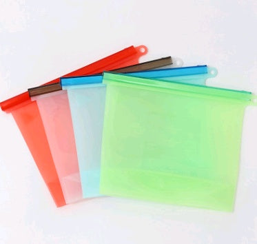 US Local Silicone fresh-keeping bag vacuum sealed bag food  storage bag refrigerator food fruit storage bag