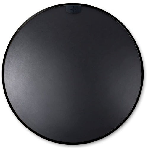 US Local 32 Inch Black Metal Framed Round Bathrrom Mirror For Wall.