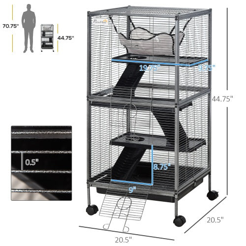 US Local Metal Critter Cage Rolling Large Ferret Cage