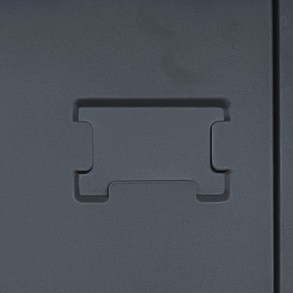 US Local 3 Door Metal Lockers With Lock For Employees,Storage Locker Cabinet  For Home Gym Office School Garage,Black