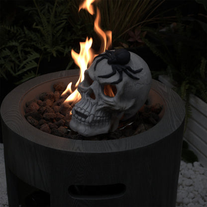 US Local Demon Skull,Suitable For Outdoor Fireplace And Fire Pit, Halloween Decoration