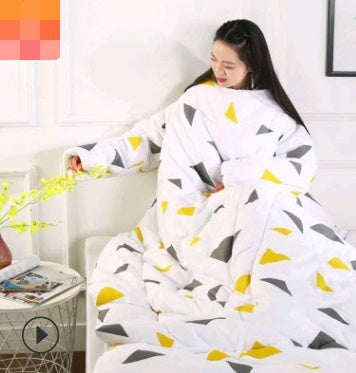 US Local Winter Lazy Quilt with Sleeves