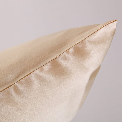 US Local Pillowcase Satin Solid Color Simulation Silk Single Pillowcase Ice Silk Pillowcase