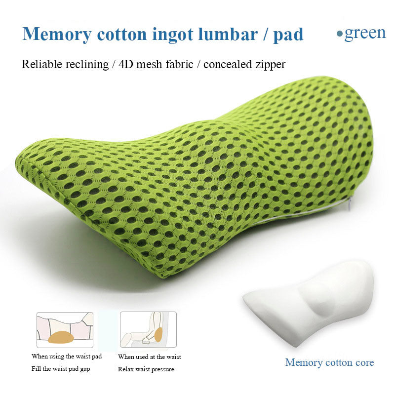 USA Local Lumbar Support Pillow For Side Sleepers Pregnancy Relieve Hip Coccyx Sciatica Pain Machine Chair Back Cushion Waist Car Seat