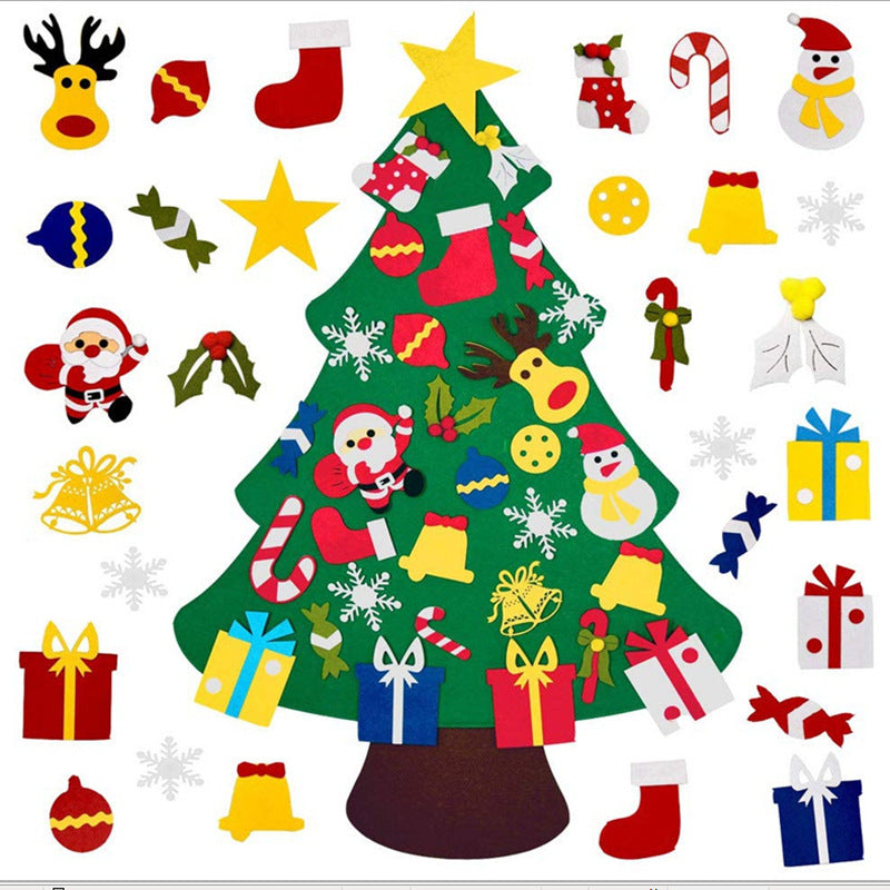 US Local Felt cloth to decorate the Christmas tree