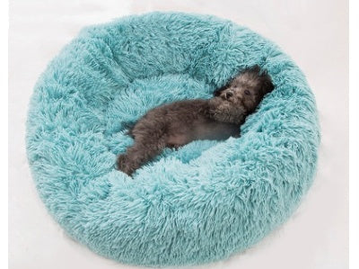 US Local Round Long Hairy Autumn And Winter Nest Pad Cat Mattress