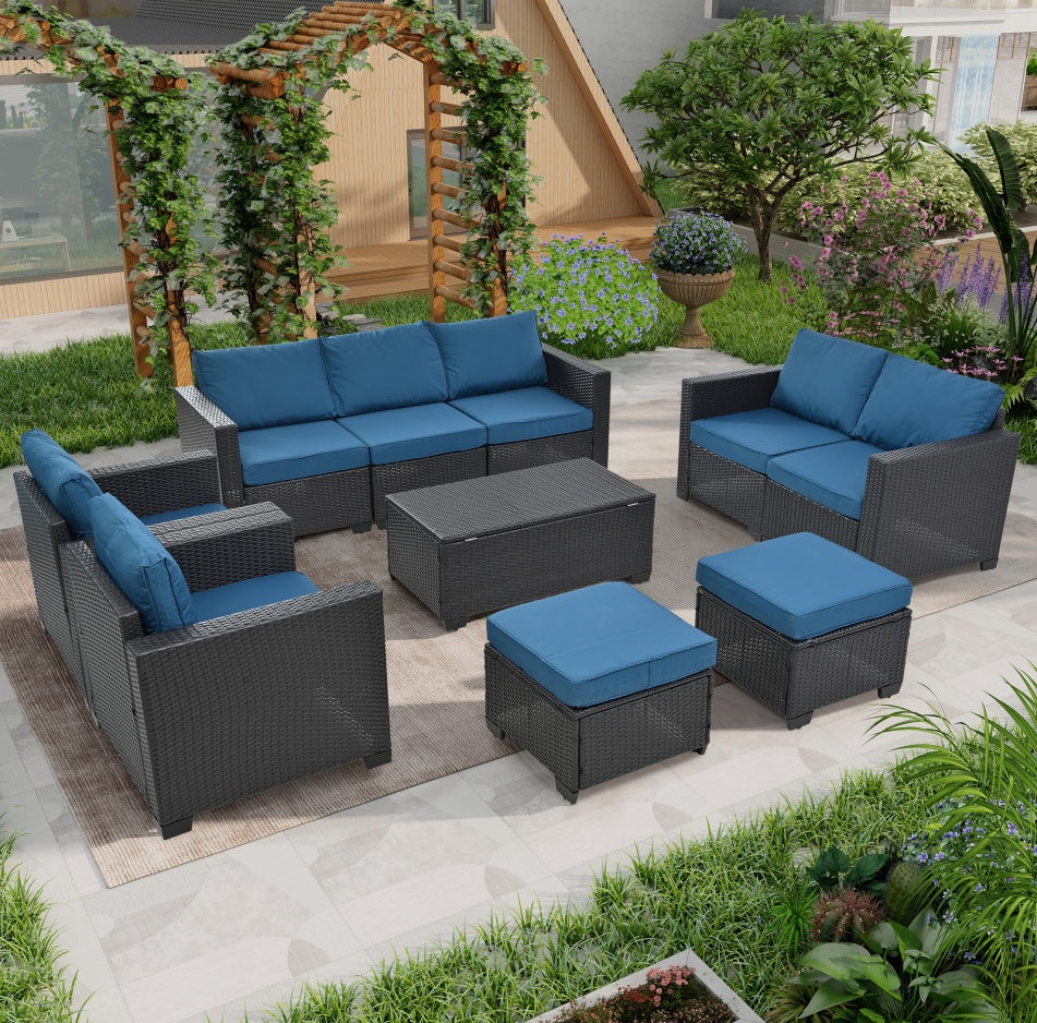 US Local 10 Piece Patio Furniture Set