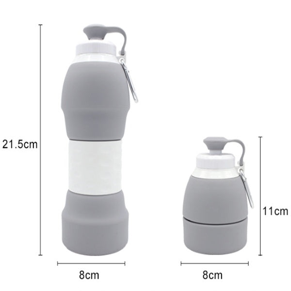 USA Local Silicone folding water bottle