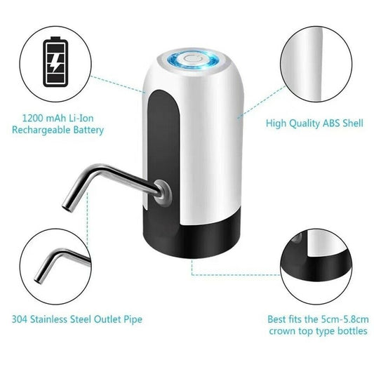USA Local Water Bottle Electric Automatic Universal Dispenser 5 Gallon USB USB Water Dispenser Automatic Drinking Water Bottle