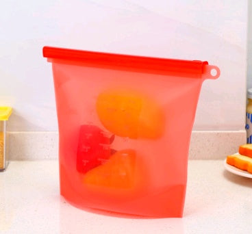 US Local Silicone fresh-keeping bag vacuum sealed bag food  storage bag refrigerator food fruit storage bag