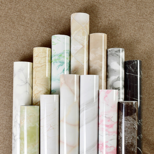 USA Local Imitation Marble Pattern Waterproof And High Temperature Resistant Kitchen Furniture Renovation Wallpaper