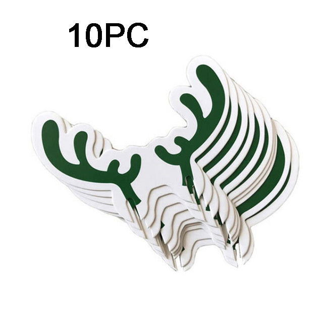 Christmas Hat Wine Glass Decoration Card