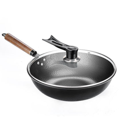 US Local Iron Pan Traditional Iron Wok Handmade