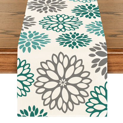 Art Table Runner Farmhouse Polyester Tablecloth