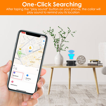 US Local 1Set 328FT Electric Wireless Dog Fence System With GPS Location Monitor Collar Receiver Rechargeable Beep Vibration Fence System For Small Medium Large Dogs