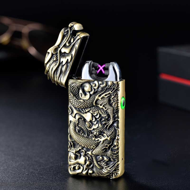 Rechargeable lighter creative metal windproof cigarette lighter