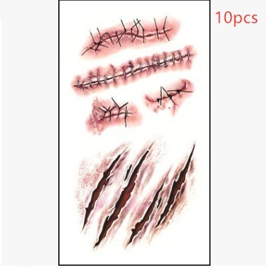 Halloween Wound Tattoo Sticker