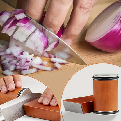 US Local Roller Knife Sharpening Kit With Diamond, Dual-Grind Rolling Knife Sharpener, Sharpening Tool For Kitchen Knives, Tumbler Sharpener For Home