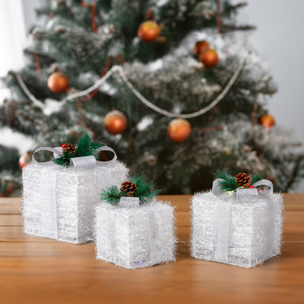 US Local White Christmas Lighting Gift Box