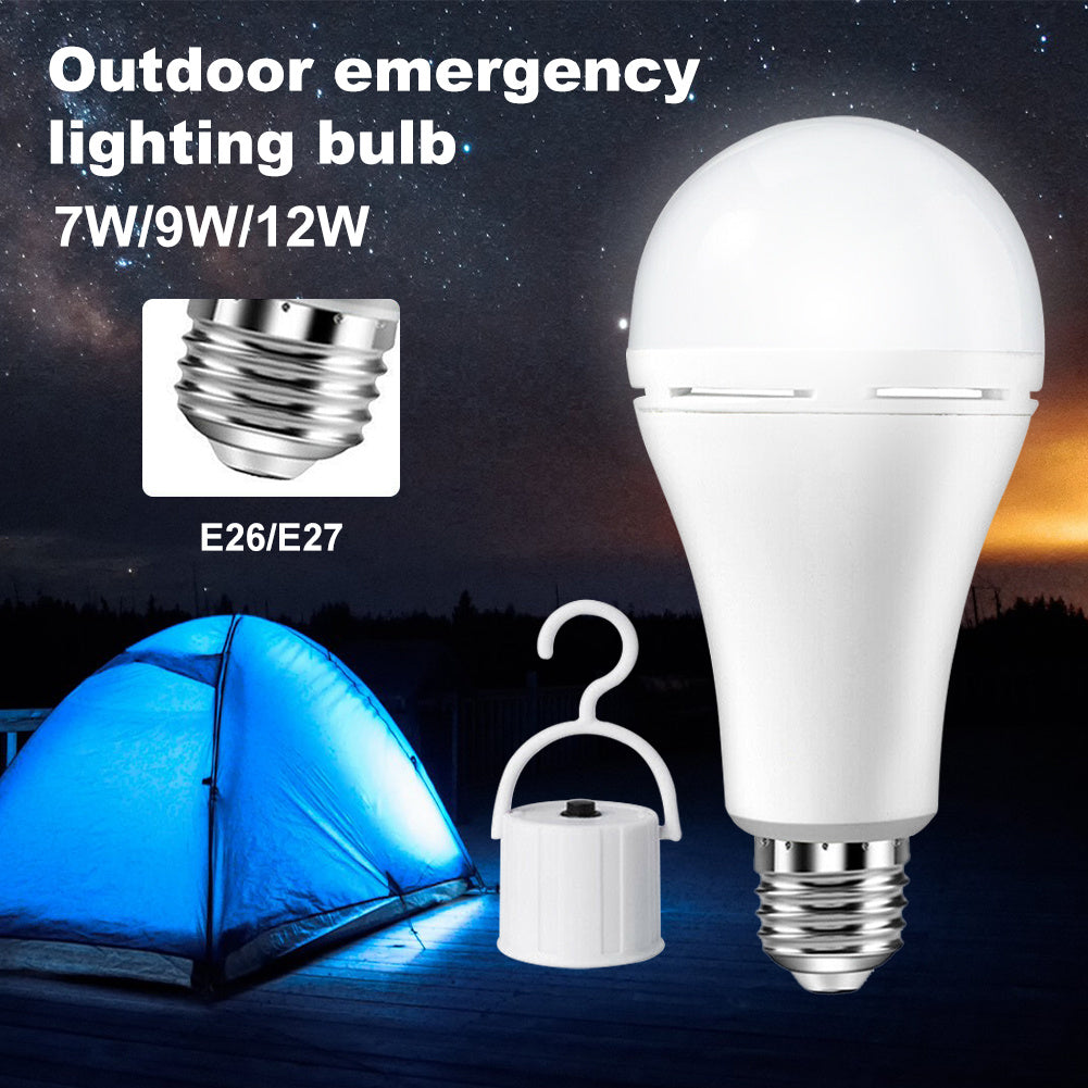 US Local R70 LED Fast Charging Built-in Battery Emergency Light Lighting Bulb, Power -9W, No Delivery On Weekends