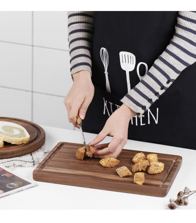 USA Local Black Walnut Wood Cutting Board Creative Whole Tray Fruit Chopping Cutting Board Wood Chopping Blocks For Kitchen