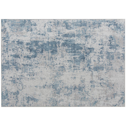 US Local Area Rug 8x10, Machine Washable Rug, Non-Slip Modern Abstract Floor Carpet For Living Room, Bedroom, Dining Room, Blue