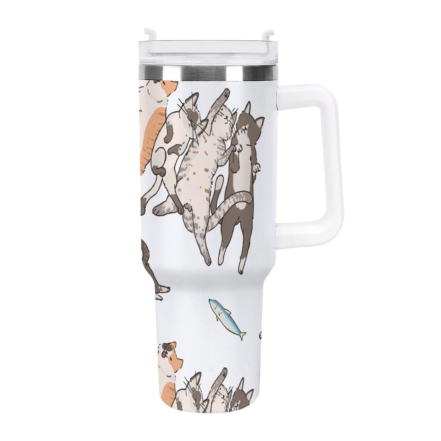 POD US Local Tumbler 40 oz Large Capacity Car Cup Cat 07