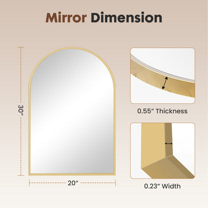 US Local Bathroom Wall Mirror, Metal Frame Vanity Mirror For Bedroom, Entryway, Living Room