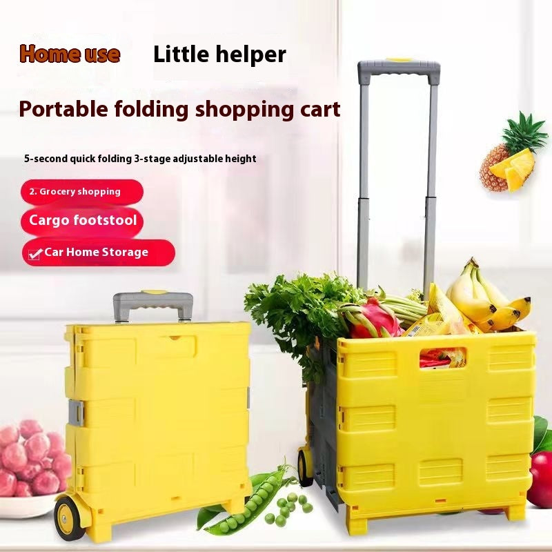 US Local Household Lever Car Plastic Foldable With Lid
