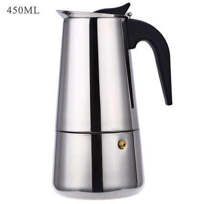Stainless Steel Coffee Pot Mocha Espresso Latte Percolator
