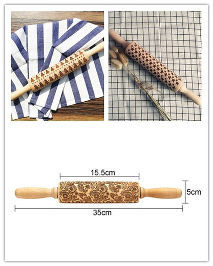 US Local Rolling Pin Christmas Embossing