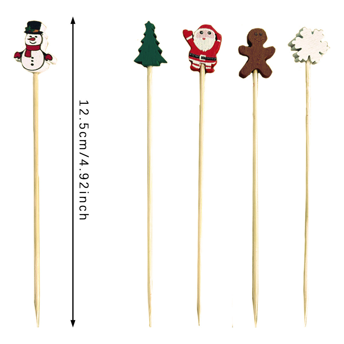 US Local One Hundred  Pieces Christmas Cocktail Picks