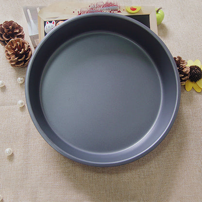 8 in deep / shallow pizza disc eight inch round non stick stick carbon steel baking pan die