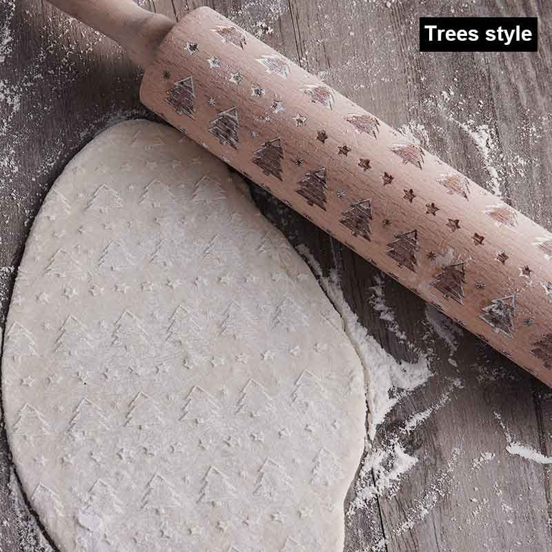 USA Local Rolling Pin Christmas Embossing
