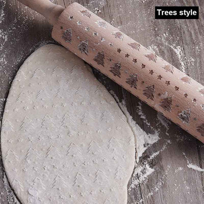 US Local Rolling Pin Christmas Embossing