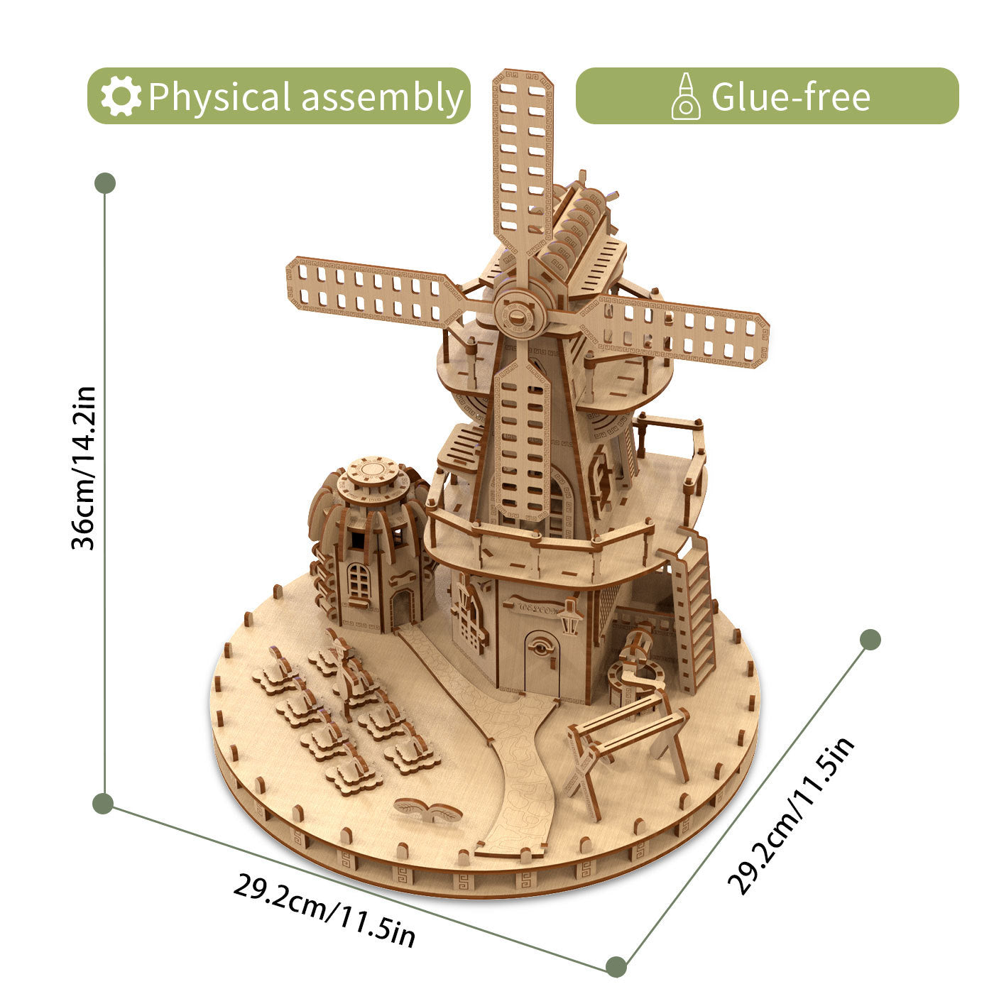 US Local Fashion Simple Williams Manor Shape Puzzle Toys