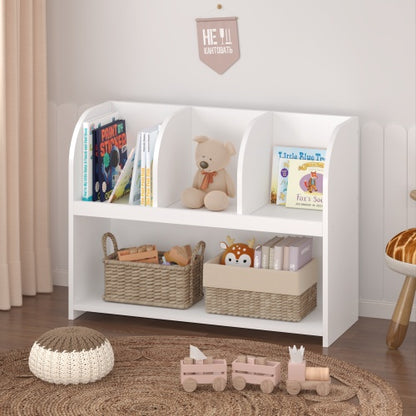 US Local Kids Bookcase With 4 Compartments