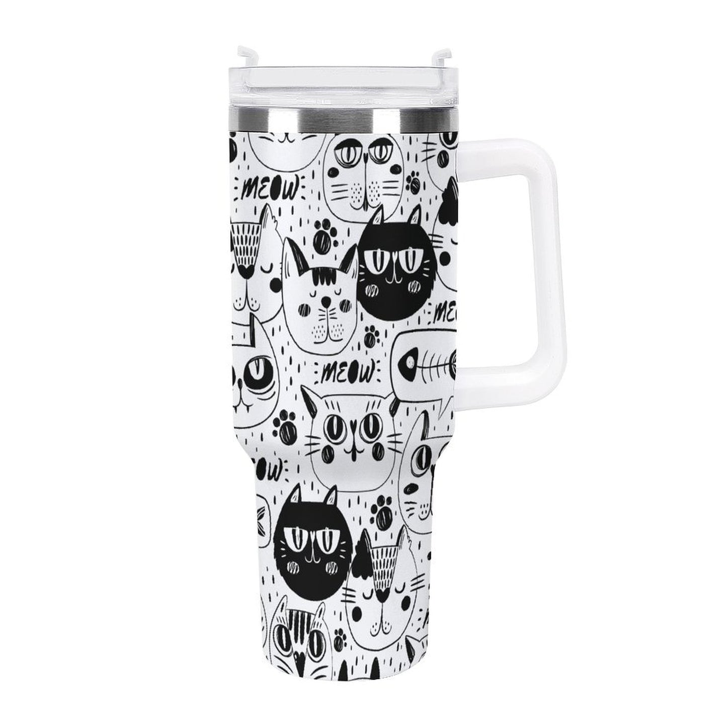 PHDT00249 POD US Local Tumbler 40 oz Large Capacity Car Cup Cat