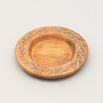 US Local Handcrafted 13 Wood Charger Plate Wooden Dinning Placemat Artisan Wood Tableware