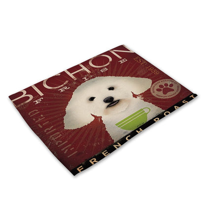 Nordic cartoon animal series placemat